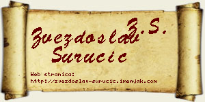 Zvezdoslav Suručić vizit kartica